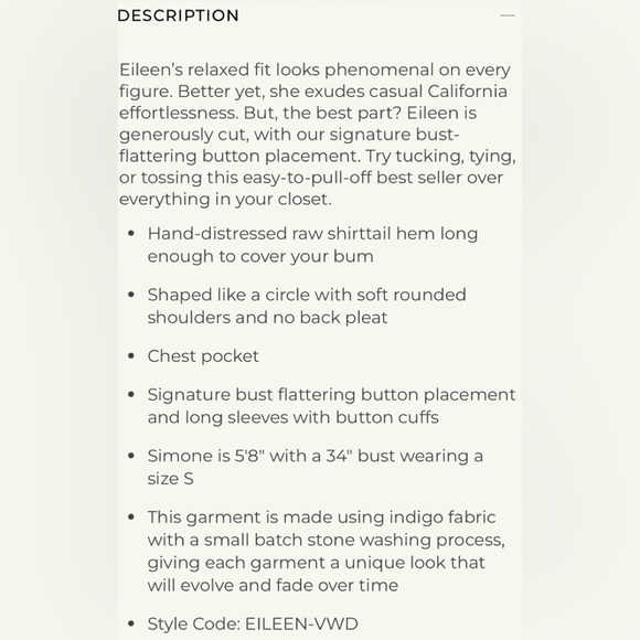 Frank & Eileen- the Eileen denim shirt - Picture 4 of 8